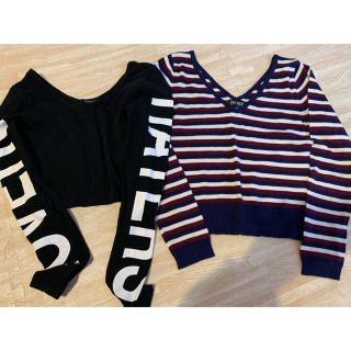 フォーエバートゥエンティーワン(FOREVER 21)の★ゆな様専用★左クロップトップ(Tシャツ(長袖/七分))