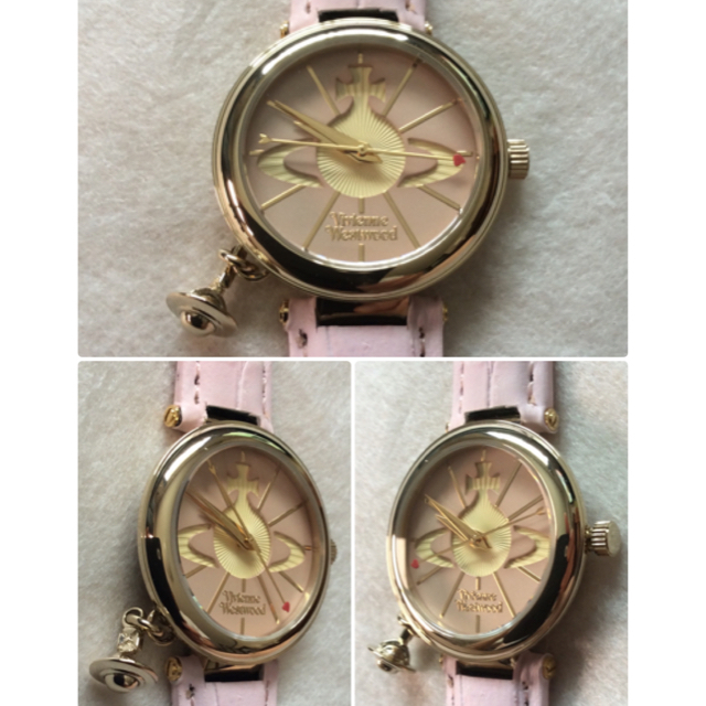 Vivienne Westwood(ヴィヴィアンウエストウッド)の未使用‼️ヴィヴィアンウエストウッド ライトピンク×ゴールド レディース 腕時計 レディースのファッション小物(腕時計)の商品写真