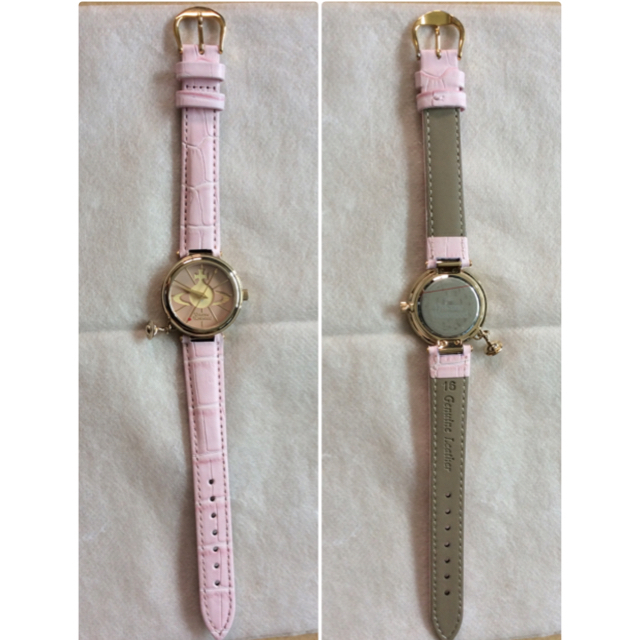Vivienne Westwood(ヴィヴィアンウエストウッド)の未使用‼️ヴィヴィアンウエストウッド ライトピンク×ゴールド レディース 腕時計 レディースのファッション小物(腕時計)の商品写真