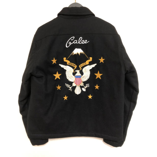 CALEE(キャリー)のCalee Melton Souvenir Jacketブラック新品未使用 L メンズのジャケット/アウター(スカジャン)の商品写真