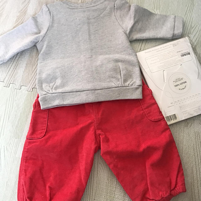 PETIT BATEAU(プチバトー)のプチバトー 女の子 6m 3点セット 新品 キッズ/ベビー/マタニティのベビー服(~85cm)(カーディガン/ボレロ)の商品写真