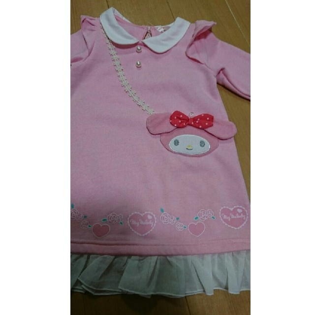 サンリオ(サンリオ)のサンリオ マイメロ ワンピース 90㎝ キッズ/ベビー/マタニティのキッズ服女の子用(90cm~)(ワンピース)の商品写真