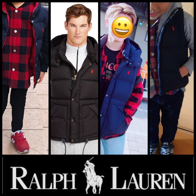 Ralph Lauren(ラルフローレン)の【Ralph Lauren】ダウンベスト キッズLサイズ ブラック リバーシブル キッズ/ベビー/マタニティのキッズ服男の子用(90cm~)(ジャケット/上着)の商品写真