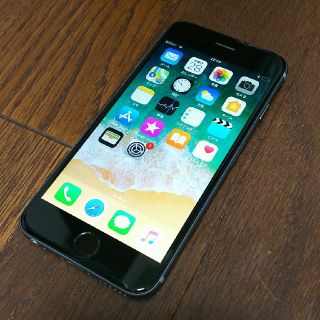 エーユー(au)のiphone6 au スペースグレー 16GB 中古美品(スマートフォン本体)