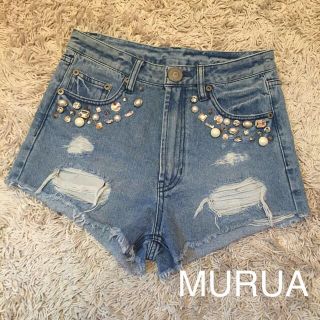 ムルーア(MURUA)のMURUA ビジューショートパンツ(ショートパンツ)