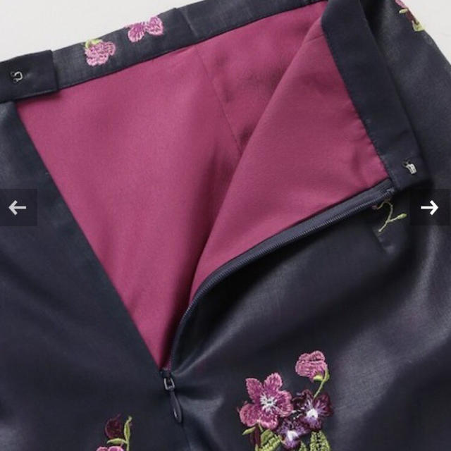 IENA(イエナ)の【美品】IENA オーガンジー刺繍スカート レディースのスカート(ひざ丈スカート)の商品写真