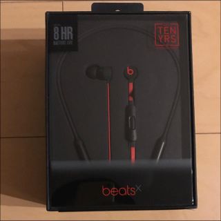 ビーツバイドクタードレ(Beats by Dr Dre)のbeatsx ブラック×レッド 新品未開封 国内正規品☆(ヘッドフォン/イヤフォン)