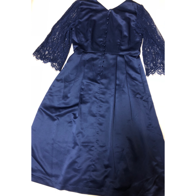 darial サテンフレアワンピースドレス レディースのフォーマル/ドレス(ミディアムドレス)の商品写真