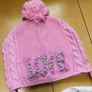 レディー(Rady)のちびrady ラブ ニット帽 loveキャップ  帽子 キャップ ボンボン(帽子)