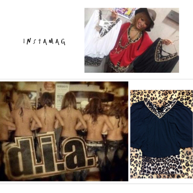 d.i.a(ダイア)のd.i.a♡クロスチャーム付ヒョウ柄ワンピ レディースのワンピース(ミニワンピース)の商品写真