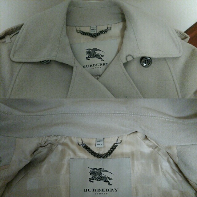 BURBERRY - BURBERRY London カシミア ウール トレンチコート ショート