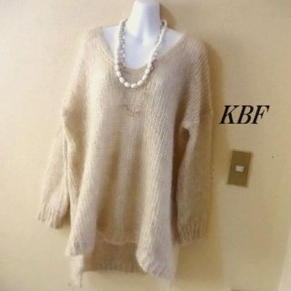 ケービーエフ(KBF)のKBFケービーエフ♡モヘアプルオーバー編みニット(ニット/セーター)