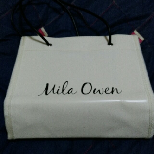 Mila Owen(ミラオーウェン)のぼっちゃん様専用　Mila　Owen ロゴ入りミニトートバッグ レディースのバッグ(トートバッグ)の商品写真