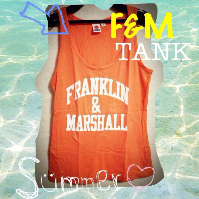 FRANKLIN&MARSHALL(フランクリンアンドマーシャル)のFRANKLIN ネオンカラータンク レディースのトップス(タンクトップ)の商品写真