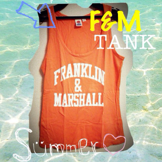 フランクリンアンドマーシャル(FRANKLIN&MARSHALL)のFRANKLIN ネオンカラータンク(タンクトップ)