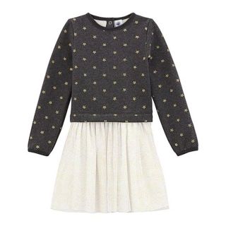 プチバトー(PETIT BATEAU)の新品未使用　プチバトーyuki様 星柄チュールワンピース　3ans(ワンピース)