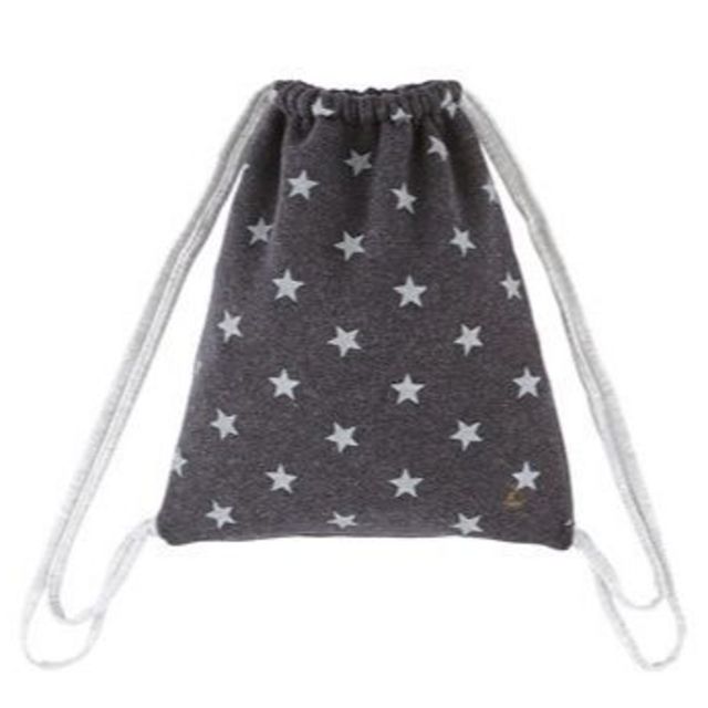 PETIT BATEAU(プチバトー)の新品未使用　プチバトー　星柄ナップサック キッズ/ベビー/マタニティのこども用バッグ(リュックサック)の商品写真