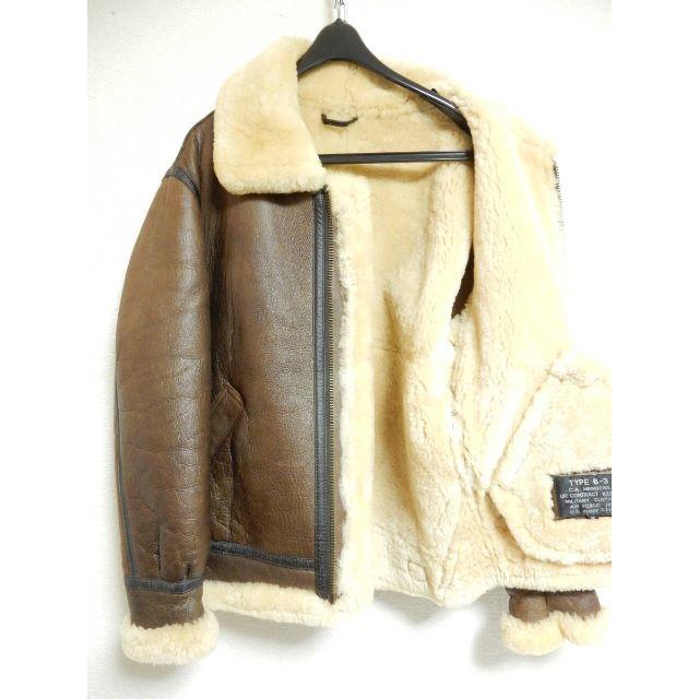 美品!激安!U.S. ARMY STYLE リアルムートンB-3フライト - レザー