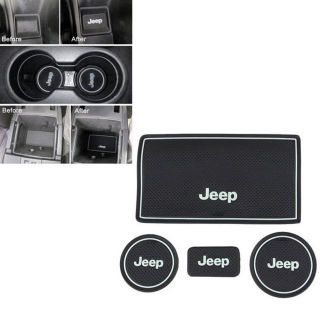 ジープ(Jeep)のジープ　ラングラー用　滑り止めマット　4点セット　JEEP(車種別パーツ)