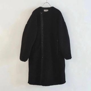 ハイク(HYKE)の【HYKE】2018AW ロングボアコート ブラック(ロングコート)