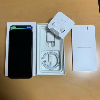 アイフォーン(iPhone)の最終値下げ iPhone X silver 256GB SIMロック解除済み (スマートフォン本体)