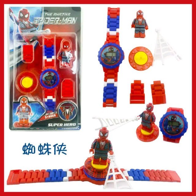 Lego(レゴ)のレゴ風♪
スパイダーマン腕時計(*^^*)♪ キッズ/ベビー/マタニティのこども用ファッション小物(腕時計)の商品写真