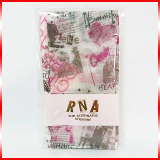 アールエヌエー(RNA)の廃番 新品 RNA ニュースペーパー柄タトゥーストッキング ピンク系(タイツ/ストッキング)