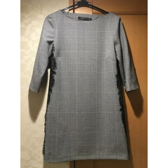 ZARA チェック柄ミニ丈ワンピース