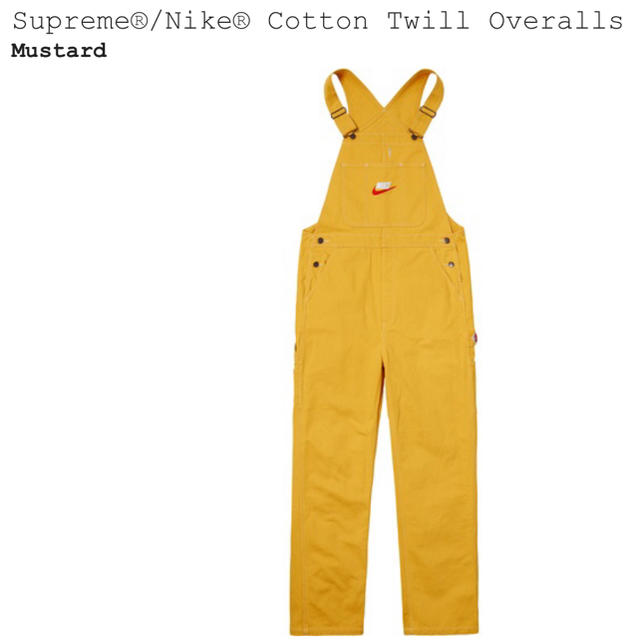 Supreme(シュプリーム)のSupreme Nike Cotton Twill Overalls メンズのパンツ(サロペット/オーバーオール)の商品写真