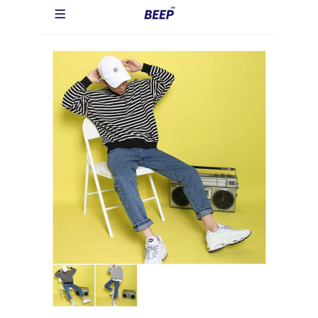BEEP ハーフジップスウェット メンズのトップス(スウェット)の商品写真