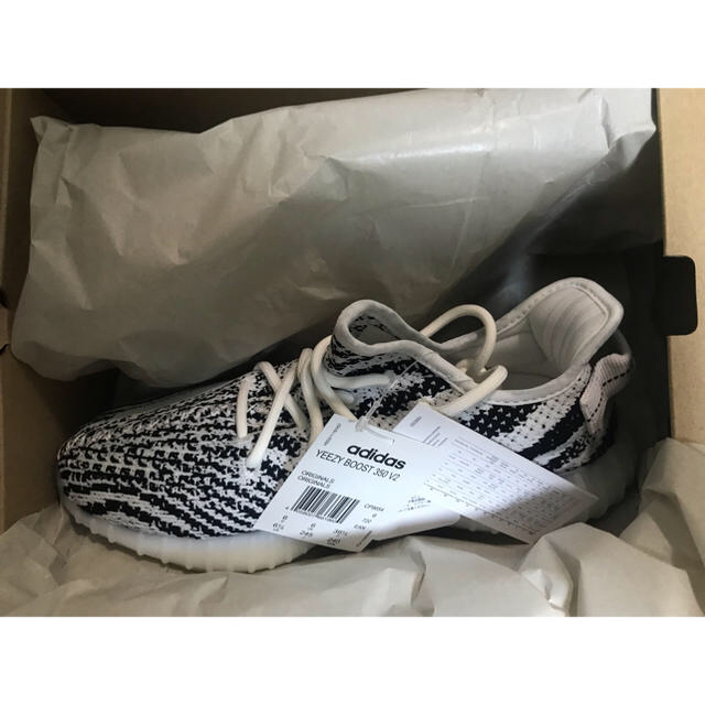 サイズ24.5 Adidas yeezy 350 v2 zebra ゼブラ靴/シューズ