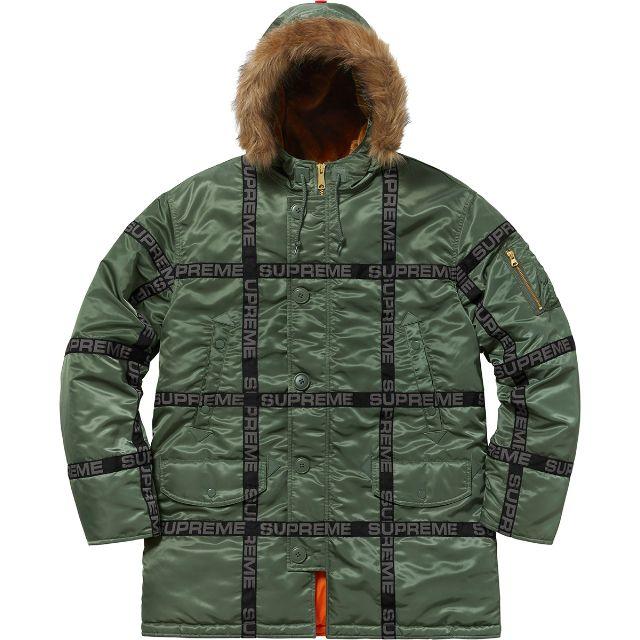 Supremeシュプリーム/Logo Tape N-3B Parka/S www.ndc.gov.af