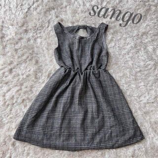 サンゴ(sango)のsango＊バックリボンチェック柄ワンピース(ひざ丈ワンピース)