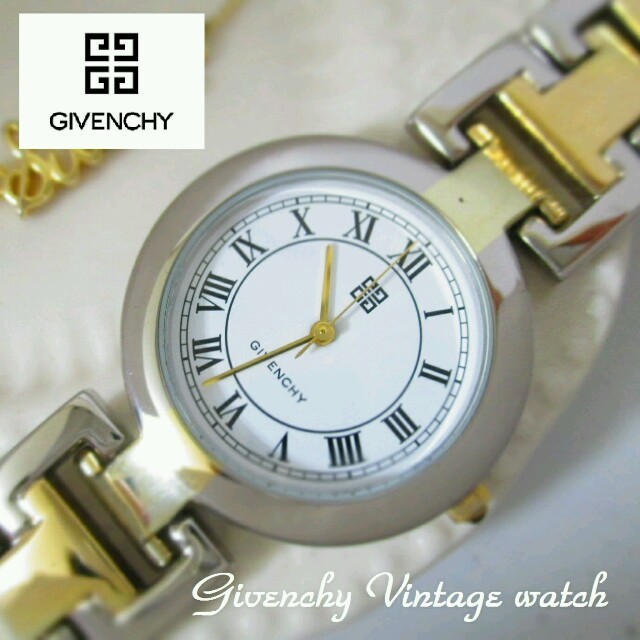 大勧め GIVENCHY - GIVENCHY コンビ×白 腕時計