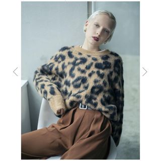 アメリヴィンテージ(Ameri VINTAGE)のKID MOHAIR LEOPARD KNIT(ニット/セーター)