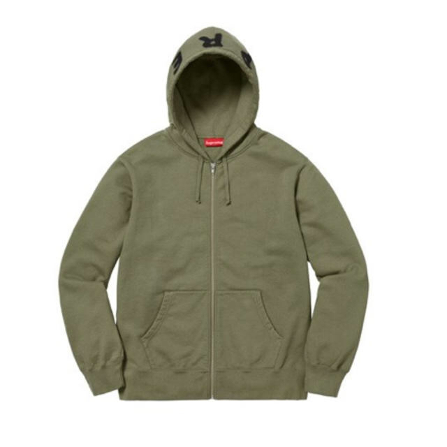 Supreme  Bone Zip Up Sweatshirt olive M