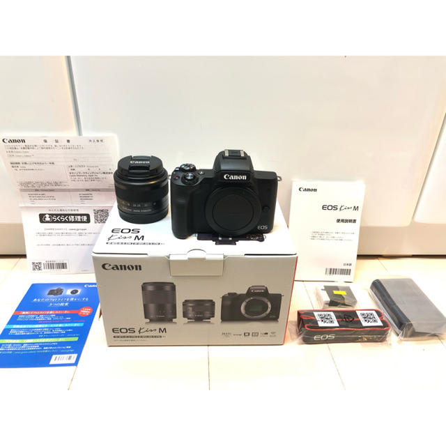 Canon - 新品 canon EOS kiss M 15-45mm IS STM