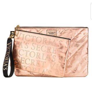 ヴィクトリアズシークレット(Victoria's Secret)のピンクゴールド ポーチセット ヴィクトリアシークレット(ポーチ)