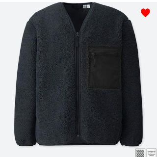 ユニクロ(UNIQLO)の完売品 UNIQLOu フリースカーディガンⓂ️(カーディガン)