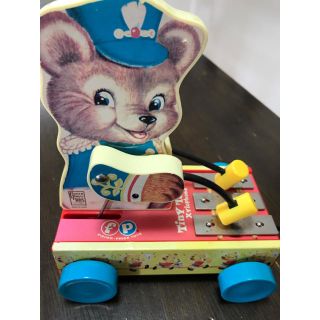 フィッシャープライス(Fisher-Price)のフィッシャープライス TINY TEDDY xylophone(手押し車/カタカタ)