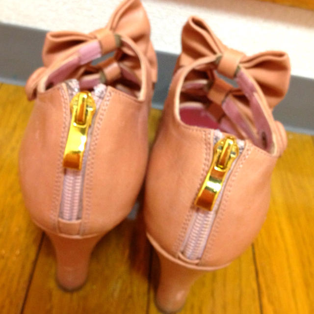 リボンパンプス♡ピンク レディースの靴/シューズ(ハイヒール/パンプス)の商品写真