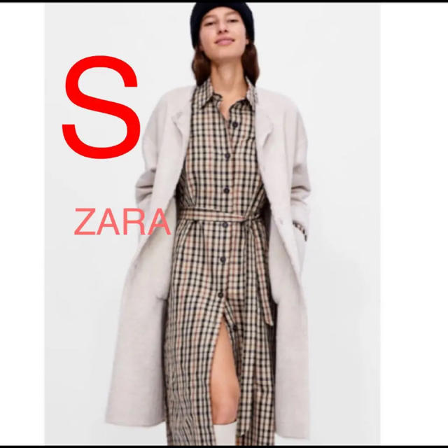 ZARA(ザラ)の新品未使用 タグ付き ZARA リバーシブルボアコート ザラ レディースのジャケット/アウター(ロングコート)の商品写真