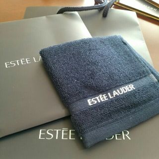 エスティローダー(Estee Lauder)のESTEE LAUDERタオルハンカチ＆ショップ袋(タオル/バス用品)