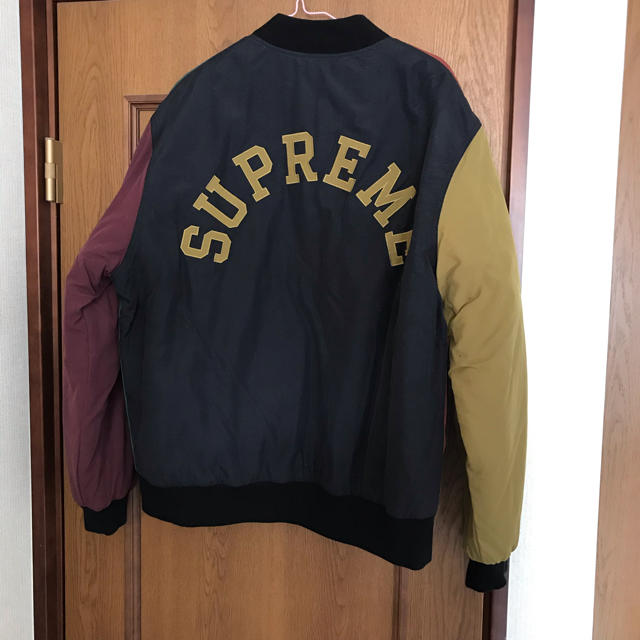 Supreme(シュプリーム)のSupreme×Champion Color Blocked jacket メンズのジャケット/アウター(スタジャン)の商品写真