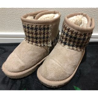 ハリスツイード(Harris Tweed)の【15cm】ハリスツイード ムートン ボア ブーツ(ブーツ)