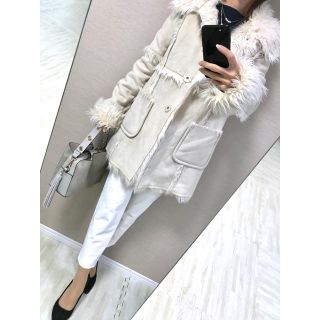 ジルスチュアート(JILLSTUART)の【美品】定価30,000円♡ジルスチュアート♡サイズM フェイクムートンコート(ムートンコート)