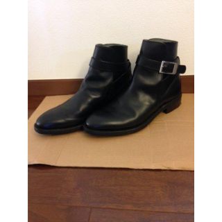 バーバリーブラックレーベル(BURBERRY BLACK LABEL)のバーバリーブラックレーベル ショートブーツ  26 黒 メンズ(ブーツ)