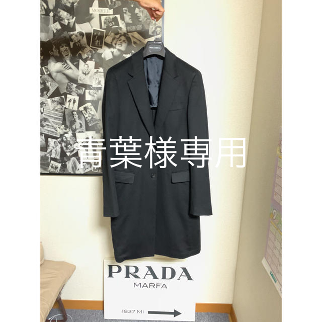 PRADA(プラダ)のプラダ カシミヤ100%コート メンズのジャケット/アウター(チェスターコート)の商品写真