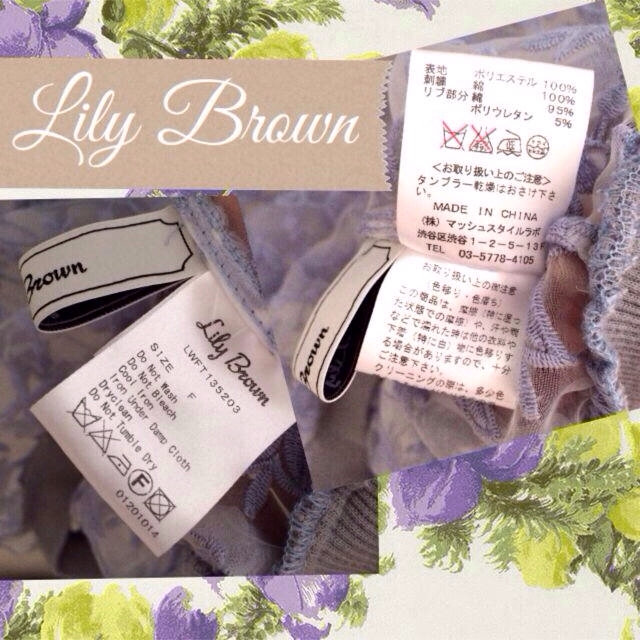 Lily Brown(リリーブラウン)のリリーブラウン シースルートップス レディースのトップス(カットソー(長袖/七分))の商品写真