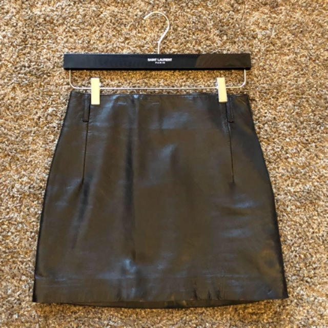 Saint Laurent - 美品✨Saint Laurentサンローランレザー スカートの
